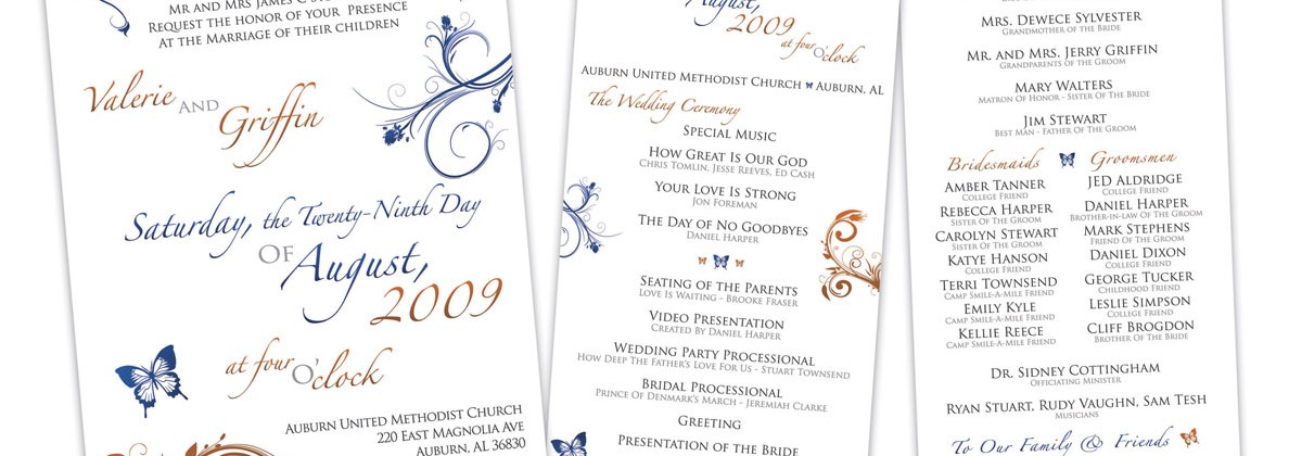 Custom Wedding Design: Valerie & Griffin