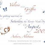Custom Wedding - Save The Date