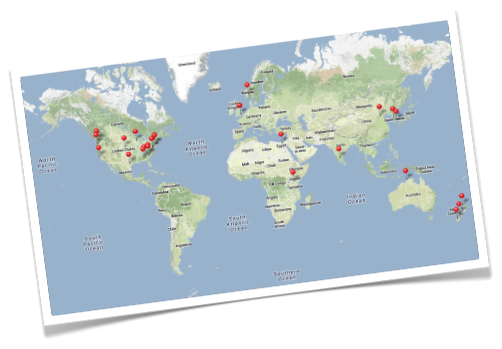 Graphic Design Client Map 2013 Graphic Design Client Map 2013