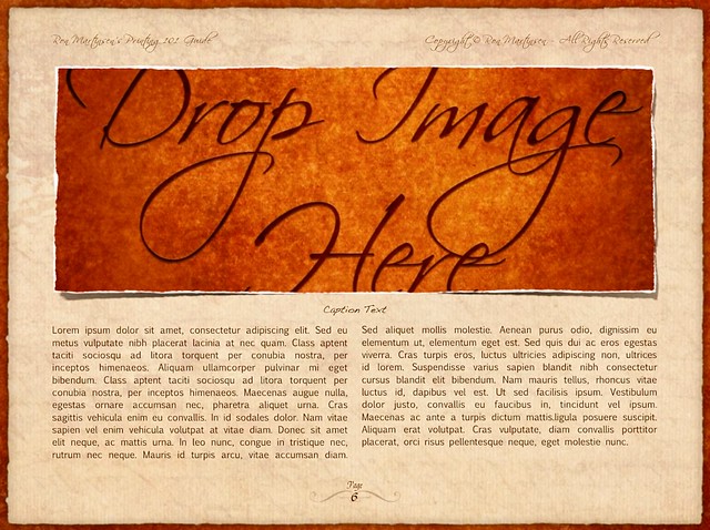 Printing 101 Custom eBook Template Page